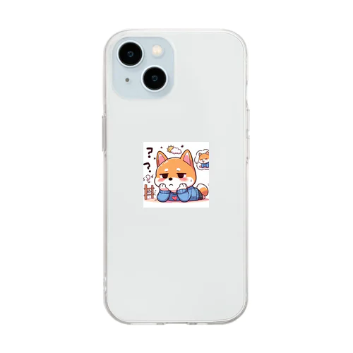 片思い犬 Soft Clear Smartphone Case