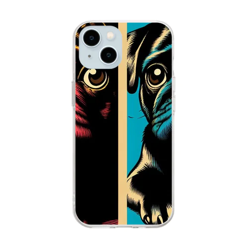 Two Pugs series Soft Clear Smartphone Case