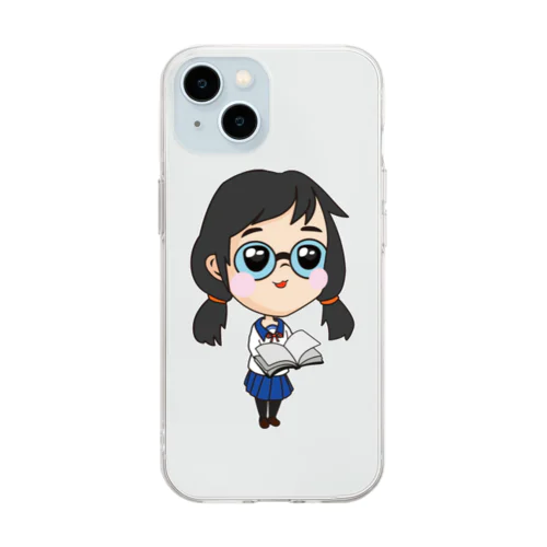 ふみ子ちゃん（妄想世界の住人） Soft Clear Smartphone Case