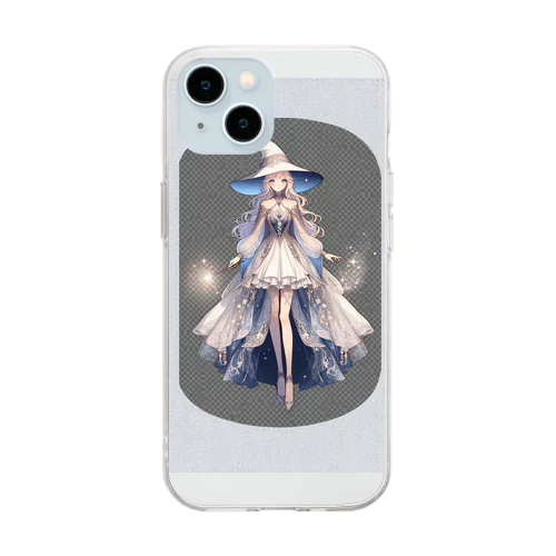 魔法使いの女の子 Soft Clear Smartphone Case