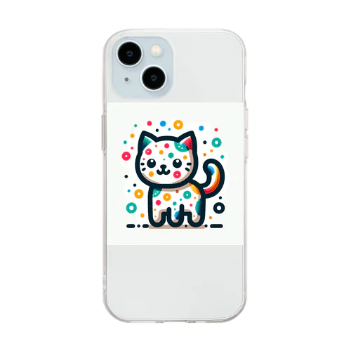 はるねこちゃん Soft Clear Smartphone Case