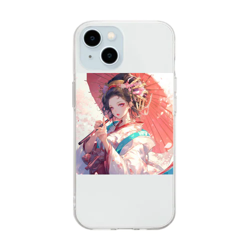 春風に舞う桜のような貴女 Marsa 106 Soft Clear Smartphone Case