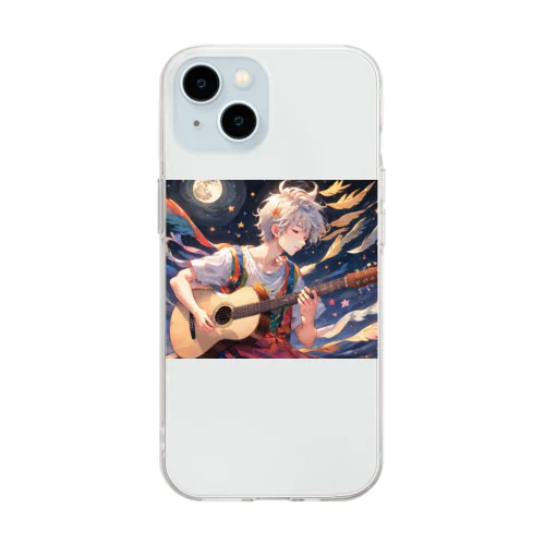 少年ギター Soft Clear Smartphone Case