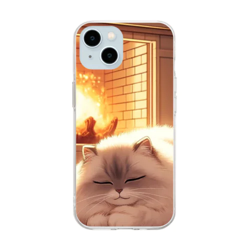 暖炉猫 Soft Clear Smartphone Case