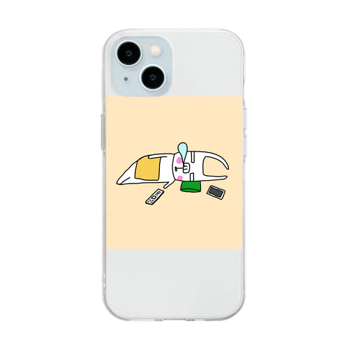 anco9　昼寝 Soft Clear Smartphone Case