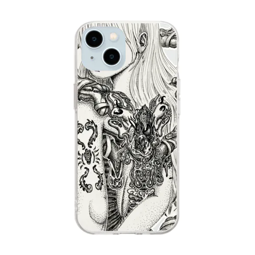 女の子 Soft Clear Smartphone Case