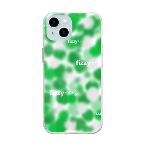 クリームソーダ Soft Clear Smartphone Case