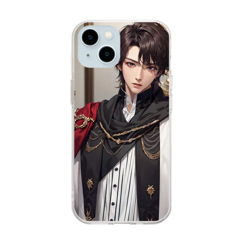 イケメン男子 Soft Clear Smartphone Case