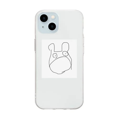 美術2の画伯の絵 Soft Clear Smartphone Case