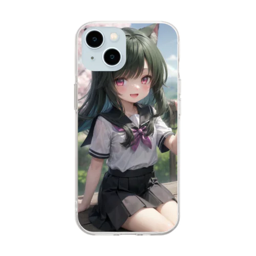 ネコみどり⭐ Soft Clear Smartphone Case