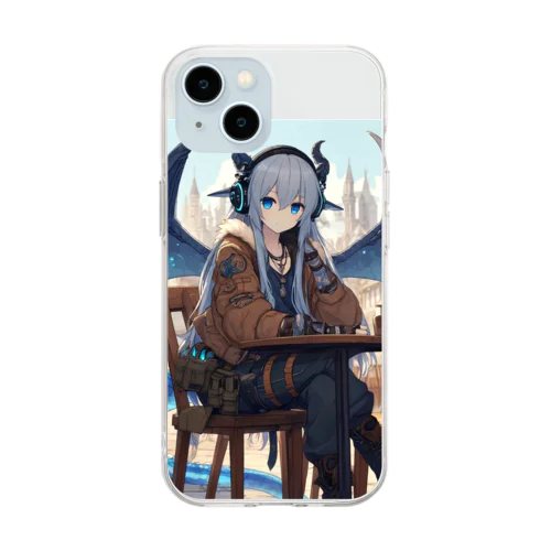 海のドラゴン（Sea Dragons） Soft Clear Smartphone Case