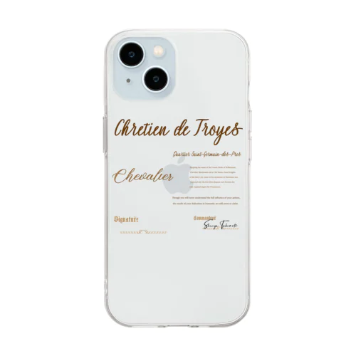 Chretien de Troyes Soft Clear Smartphone Case