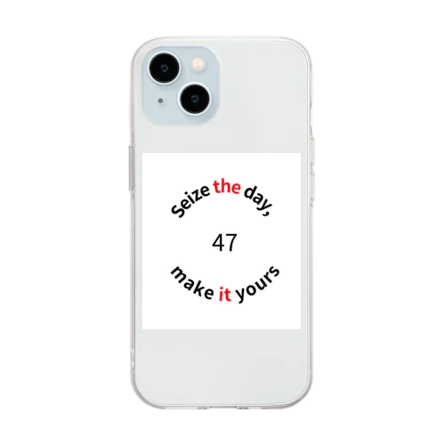 文字　2 Soft Clear Smartphone Case