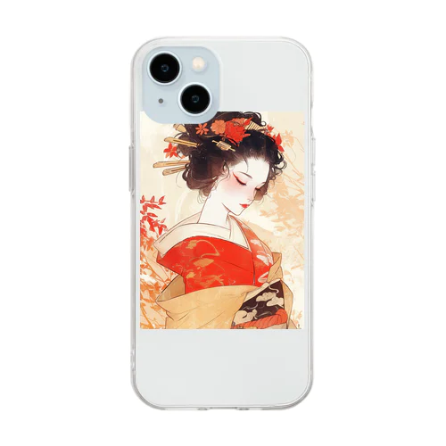 舞妓さん Soft Clear Smartphone Case