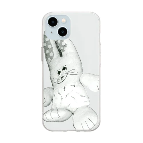 おとぼけラビット Soft Clear Smartphone Case