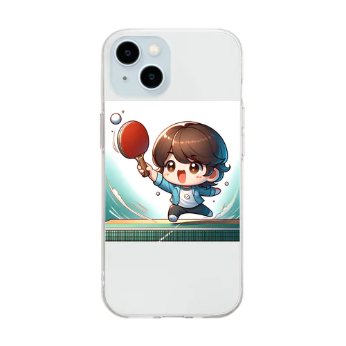 卓球小僧 Soft Clear Smartphone Case