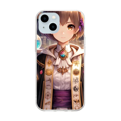 錬金術師の学者の女の子 Soft Clear Smartphone Case