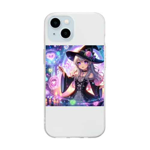 新鮮な魔法少女が、かわいらしさ全開で愛の力を解き放つ✨ Soft Clear Smartphone Case