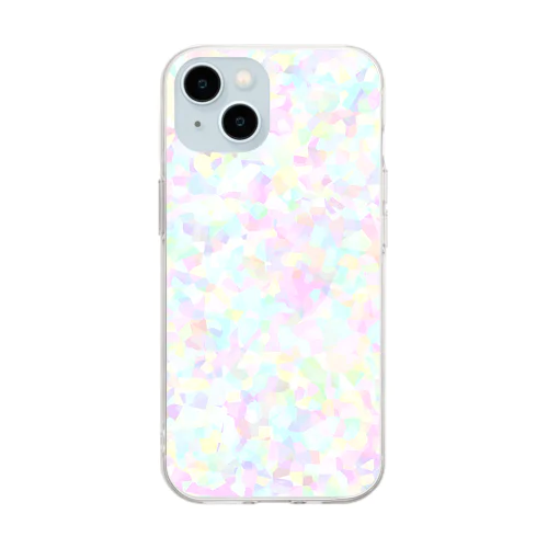 虹色ホログラム Soft Clear Smartphone Case