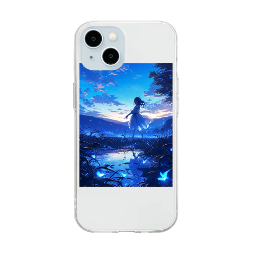 贅沢な夕暮れのひと時を貴女に　Hime  2530 Soft Clear Smartphone Case