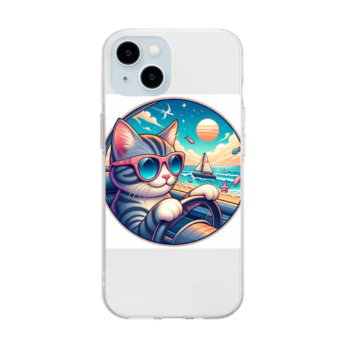 サマーキャット Soft Clear Smartphone Case