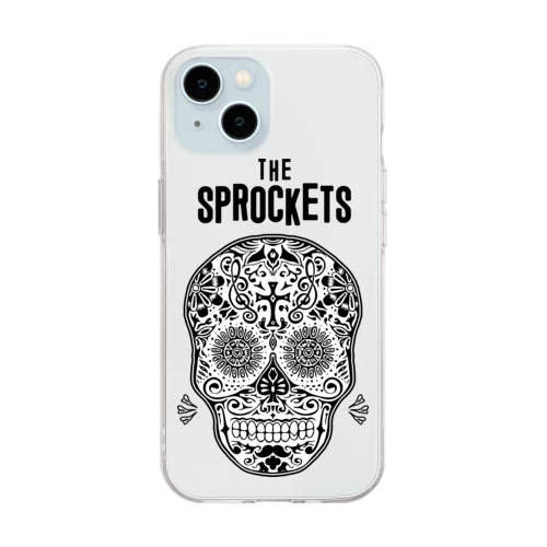 The Sprockets　”Happy SKULL Full” Soft Clear Smartphone Case