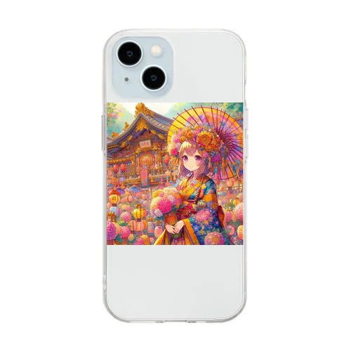 花 Soft Clear Smartphone Case