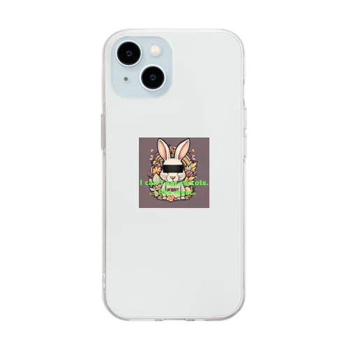 ニク脱兎 Soft Clear Smartphone Case