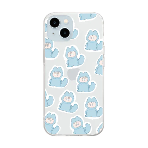 ふかふか人間 Soft Clear Smartphone Case