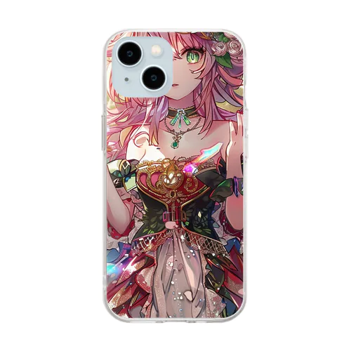 ローズプリンセス（プレミアムバージョン） Soft Clear Smartphone Case