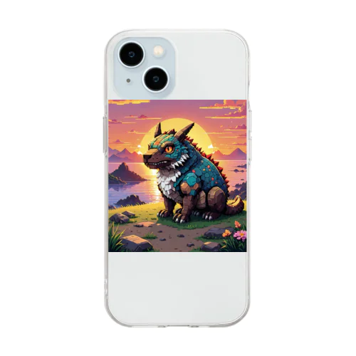 犬？ Soft Clear Smartphone Case