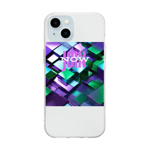 Join now purple Soft Clear Smartphone Case