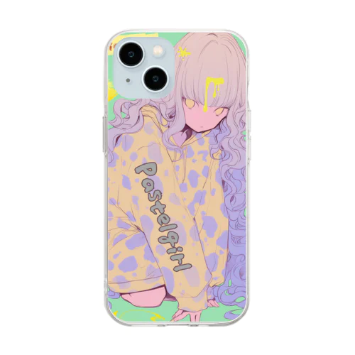 Pastel girl「パステルガール」 Soft Clear Smartphone Case