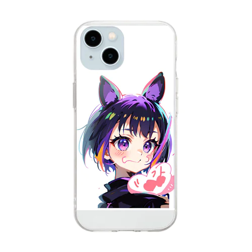 猫耳っ娘2 Soft Clear Smartphone Case