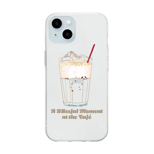 cafe day TypeB Soft Clear Smartphone Case