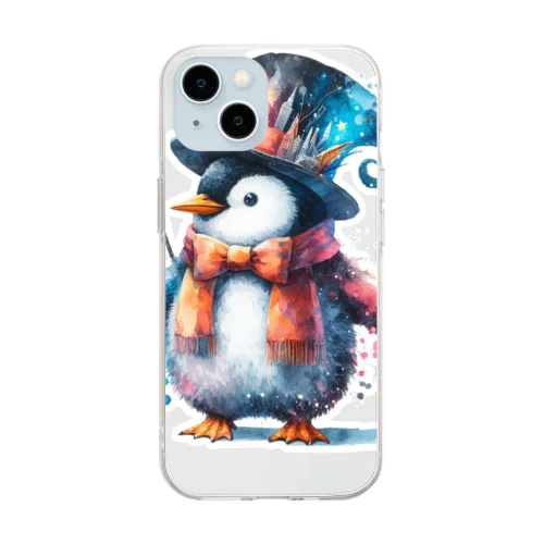 ペンギンのぎん Soft Clear Smartphone Case
