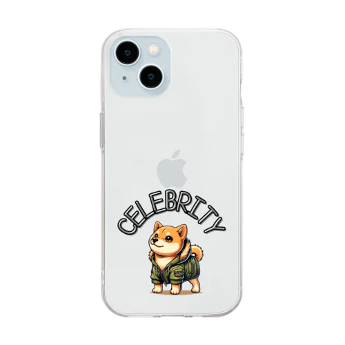 セレブリティ犬〜柴犬〜 Soft Clear Smartphone Case