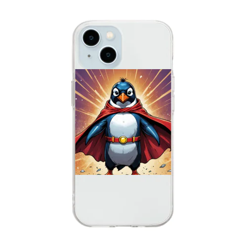 ペンギンのヒーロー登場！ Soft Clear Smartphone Case