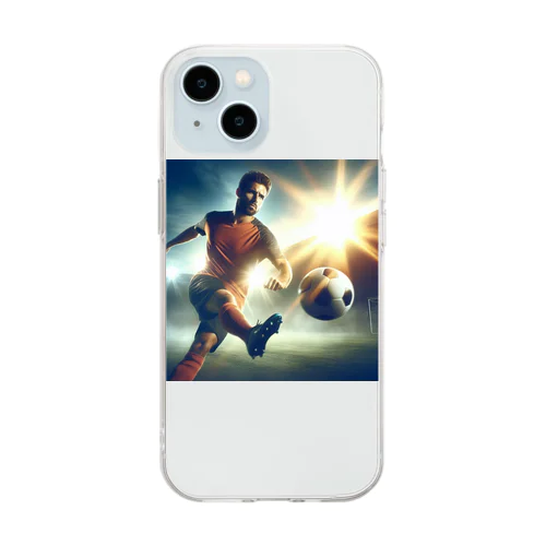 サッカーの醍醐味 Soft Clear Smartphone Case