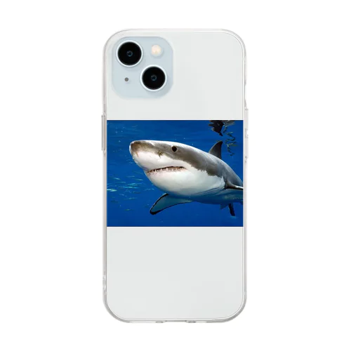 海のキングホウジロサメが登場 Soft Clear Smartphone Case