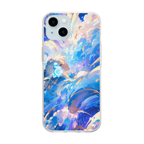 雲の中 Soft Clear Smartphone Case