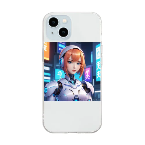 美人ＡＩロボット3 Soft Clear Smartphone Case