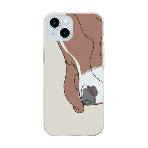 イッヌ Soft Clear Smartphone Case