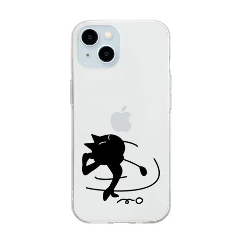 ゴルフ猫 Soft Clear Smartphone Case