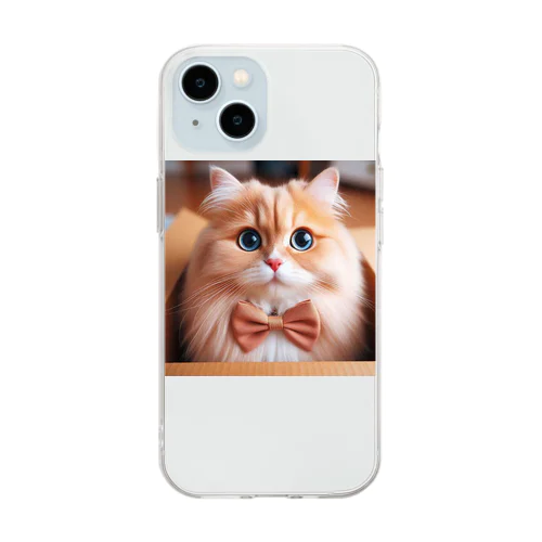 ラブリーな猫ちゃん♪ Soft Clear Smartphone Case