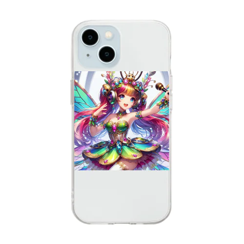 昆虫界のアイドル～蝶野ミーア Soft Clear Smartphone Case