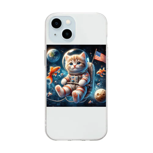 スペースキャット　トムトム Soft Clear Smartphone Case