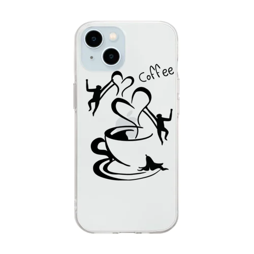 Banana Coffee Soft Clear Smartphone Case