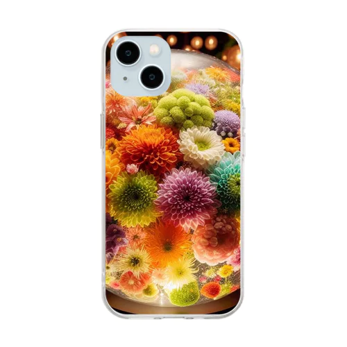 水中花 Soft Clear Smartphone Case