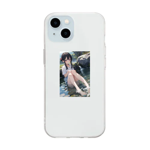 落着き Soft Clear Smartphone Case